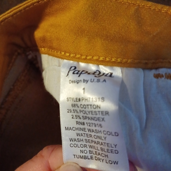 PAPAYA NWT SIZE 1 MID RISE - Picture 3 of 8